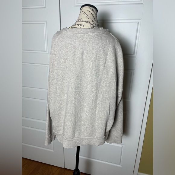 All Saints "Rosen Unai Sweat Cold Shoulder Sweatshirt Sz Medium - Picture 5 of 8